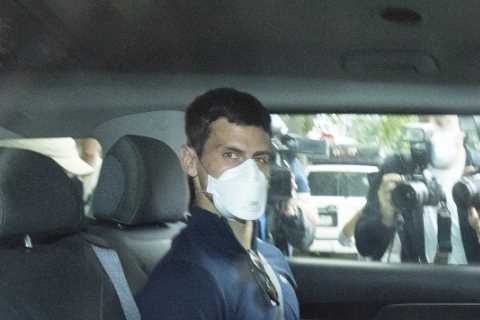 Novak Djokovic driven to court for last-ditch fight against deportation hours before start of..