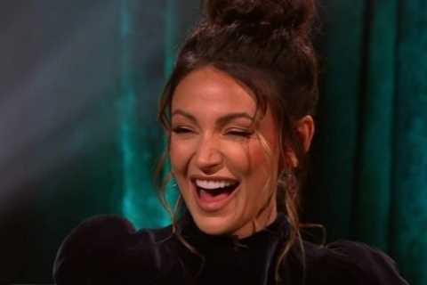 Michelle Keegan glams up for The John Bishop Show in thigh high boots and black minidress