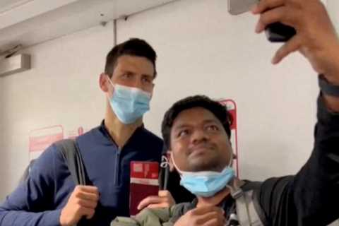 Embarrassing moment Novak Djokovic lands in Dubai after being banned from Australia for THREE YEARS ..