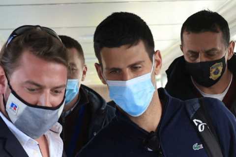 Novak Djokovic one of three unjabbed tennis players in men’s and women’s top 100 with Tennys..