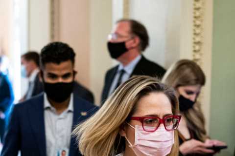 In Voting Rights Fight, Democrats Train Ire on Sinema and Manchin