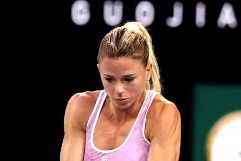 Tennis star and lingerie model Camila Giorgi crashes out of Australian Open after losing to..