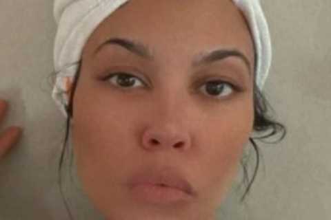 Kourtney Kardashian goes bare-faced &amp; wears sunglasses after fans accuse her of ‘changing her..