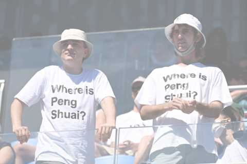 Australian Open lift Peng Shuai T-shirt ban after being hit with furious backlash but banners still ..