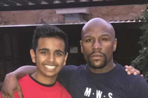 Floyd Mayweather met Money Kicks at YouTuber’s private ZOO when he was skinny teen.. now they’re..
