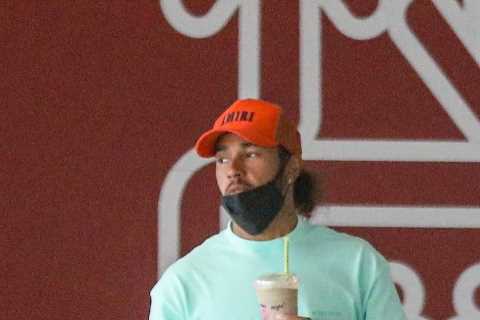 Lewis Hamilton spotted for first time ahead of 2022 F1 season as Mercedes driver grabs an iced..