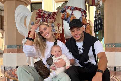 Alex Oxlade-Chamberlain shares snap of him and Perrie Edwards with baby son Axel as fans all say..