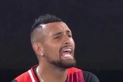Watch Australian Open security boot out rowdy fan on Nick Kyrgios’ orders as tennis ace wins..