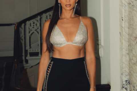 Alesha Dixon braves the cold in a tiny bra at Britain’s Got Talent auditions