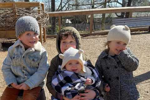 Jessa Duggar shares rare photos of all four kids after star attacked fan who said son Spurgeon, 6,..