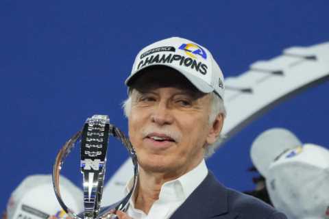 Arsenal owner Stan Kroenke finally lands trophy as LA Rams beat San Francisco 49ers to reach Super..