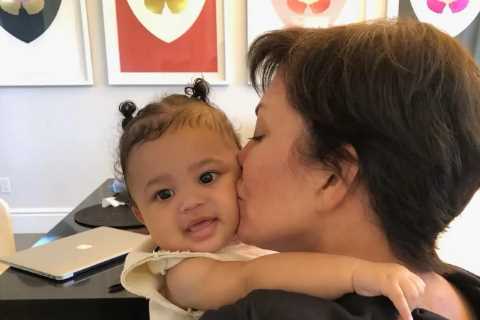 Kris Jenner shares rare unfiltered photo with Kylie’s daughter Stormi on little girl’s 4th birthday ..