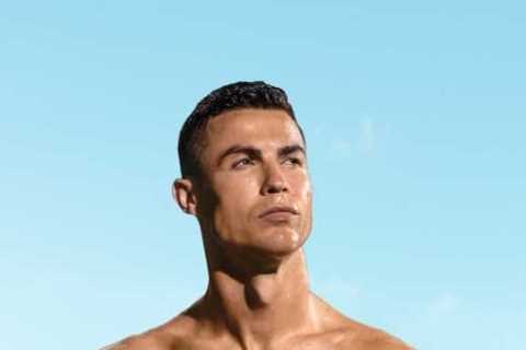 Watch Cristiano Ronaldo channel his inner-Daniel Craig as he poses topless in the ocean in advert..