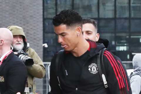 Man Utd stars including Ronaldo and Pogba arrive at hotel ahead of first match since Mason..