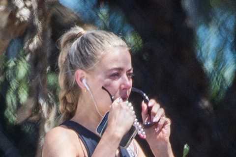 Neighbours stars including April Rose Pengilly &amp; Jemma Donovan spotted in tears as show faces..