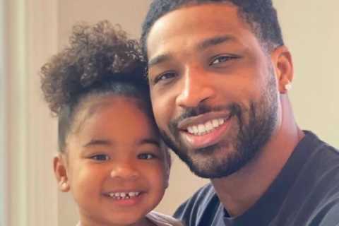 Khloe Kardashian’s ex Tristan Thompson poses with look-alike daughter True after love child scandal ..