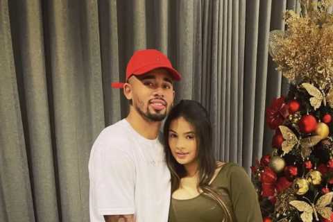 Gabriel Jesus reveals he and girlfriend Raiane Lima are having a girl as she shows off growing baby ..