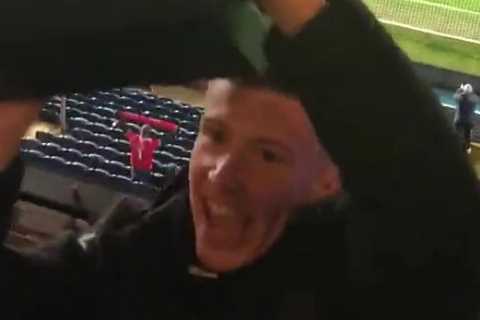 Watch Nottingham Forest fan sneak huge boom box into stadium to get entire away end dancing to ‘I..