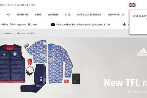 Arsenal apologise for trolling Tottenham over trophy cabinet on club shop website and remove ‘error’