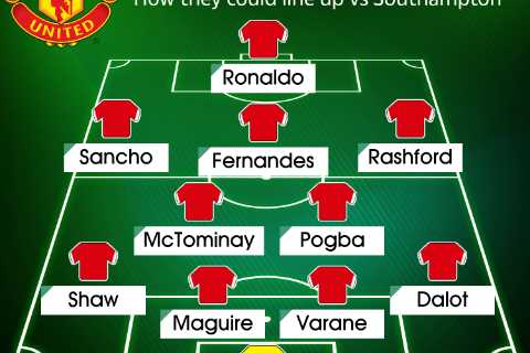How Man Utd could line up against Southampton with Cristiano Ronaldo back but midfield hit by..