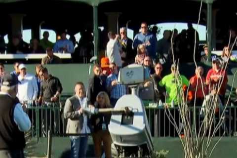 Watch the incredible moment a ROBOT named after Tiger Woods nails a hole-in-one at Phoenix Open