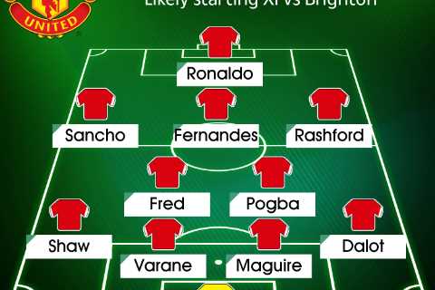 How Man Utd could line up against Brighton in Premier League with Fred set to make return but..