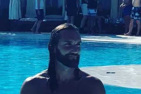 Ex-Man City star who cost £8m looks unrecognisable with flowing long hair, full beard and chiselled ..