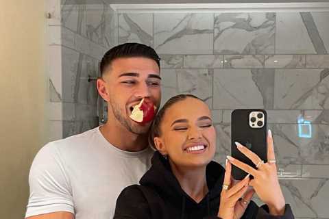 Molly Mae posts adorable throwbacks of Tommy Fury on Valentine’s Day as he surprises her with HUGE..