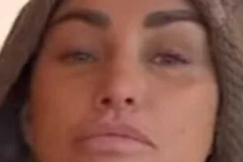 Katie Price reveals bruised face and black eyes at the hairdressers after latest surgery