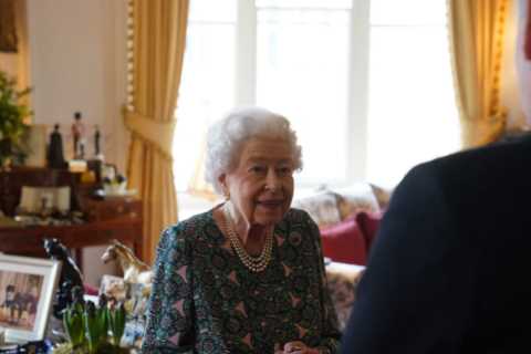 Queen seen hours after Prince Andrew settles in sex assault case in first in-person engagement..