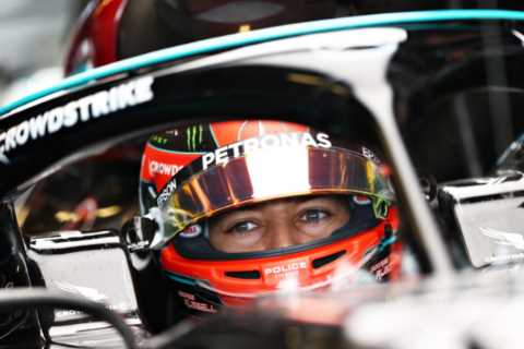 Lewis Hamilton’s Mercedes team-mate George Russell to ditch red helmet out of respect for F1 legend ..