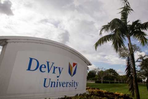 The Education Department will wipe out loans for students defrauded by DeVry University.