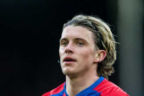 Is Conor Gallagher playing for Crystal Palace against Chelsea today?