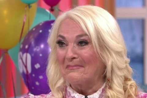 Vanessa Feltz breaks down in tears as fiancé Ben Ofoedu serenades her live on This Morning for her..