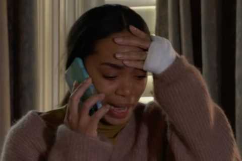 EastEnders fans spot embarrassing blunder with Chelsea Fox’s phone as she fights to save injured..