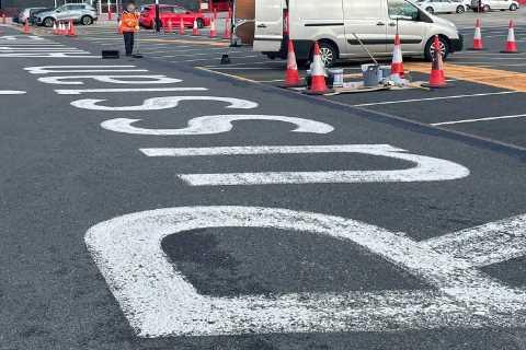 Man Utd remove Aeroflot branding from Old Trafford and cone off area after ending £40m sponsorship..