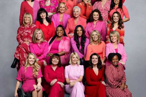 Holly Willoughby and ITV Daytime’s female hosts pose together to mark International Women’s Day