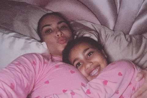 Kim Kardashian has a slime playdate with North, 8, in new Instagram after Kanye demanded his kids..