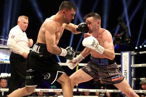 Jack Catterall asks Josh Taylor ‘when you dropping my belts off’ as he slams boxing as ‘f***ing..