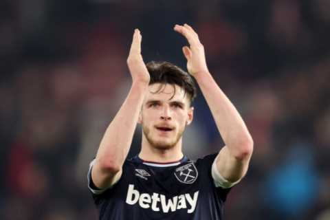 Declan Rice hints at Man Utd or Chelsea transfer as he reveals ‘urgent’ dream to play in Champions..