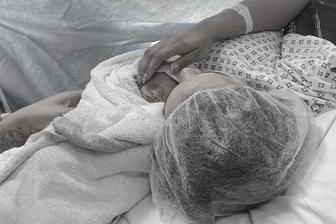 Big Brother star Lateysha Grace gives birth to a baby girl after being rushed to hospital with..