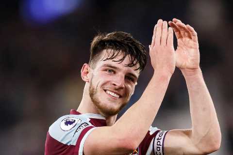 Rice was hauled off and dropped to West Ham U23s in first game at Liverpool but returns as most..