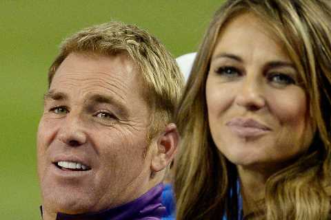 What happened between Shane Warne and Liz Hurley?