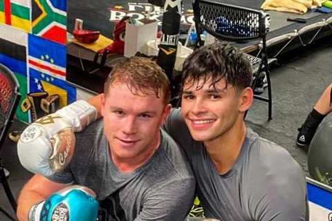Oscar De La Hoya wants Ryan Garcia to fight mentor Canelo Alvarez at 165lb in ‘three or four years’ ..