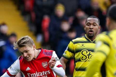 Watford 2 Arsenal 3: Gunners edge towards Champions League spot as Odegaard, Saka &amp; Martinell..