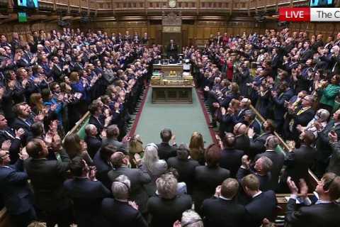 Emotional ovation as Ukraine’s Zelenskyy tells MPs ‘we will fight in the skies &amp; on the..