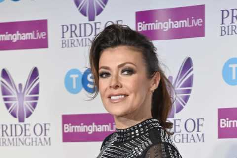 Kym Marsh looks incredible in slinky glittering dress as she prepares to be a grandma for the..