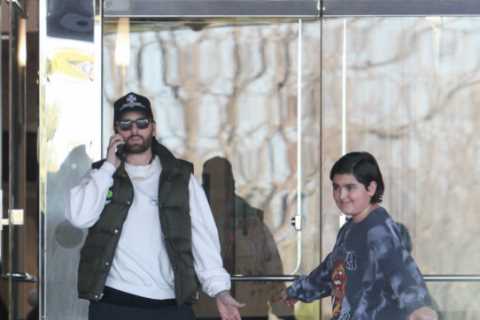 Kourtney Kardashian’s ex Scott Disick takes son Mason, 12, on a movie date in rare photo of father..