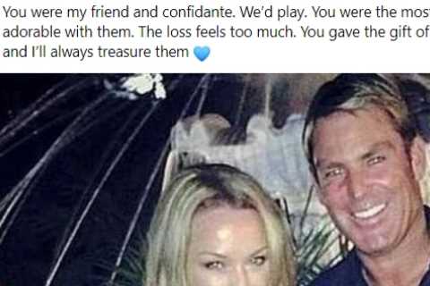 Shane Warne’s model ex Emily Scott pays tribute to ‘best friend’ cricket legend &amp; shares photo..