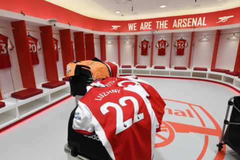 Arsenal hang Oleg Luzhny shirt in dressing room and name ex-defender in squad list vs Leicester as..